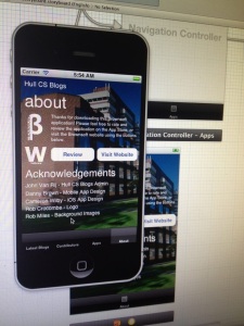 Hull CS Blogs for iPhone by Brownsoft and Wilby Software - About Page