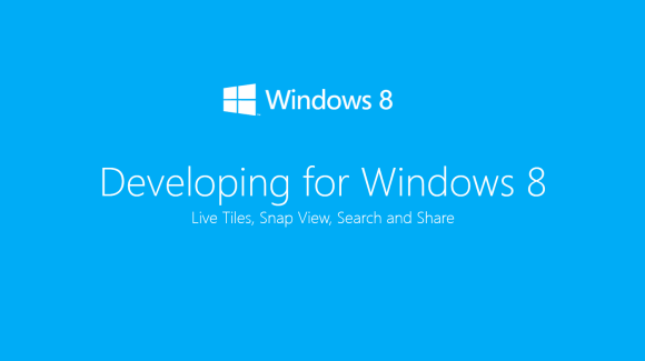 Developing For Windows 8 Presentation Title Slide